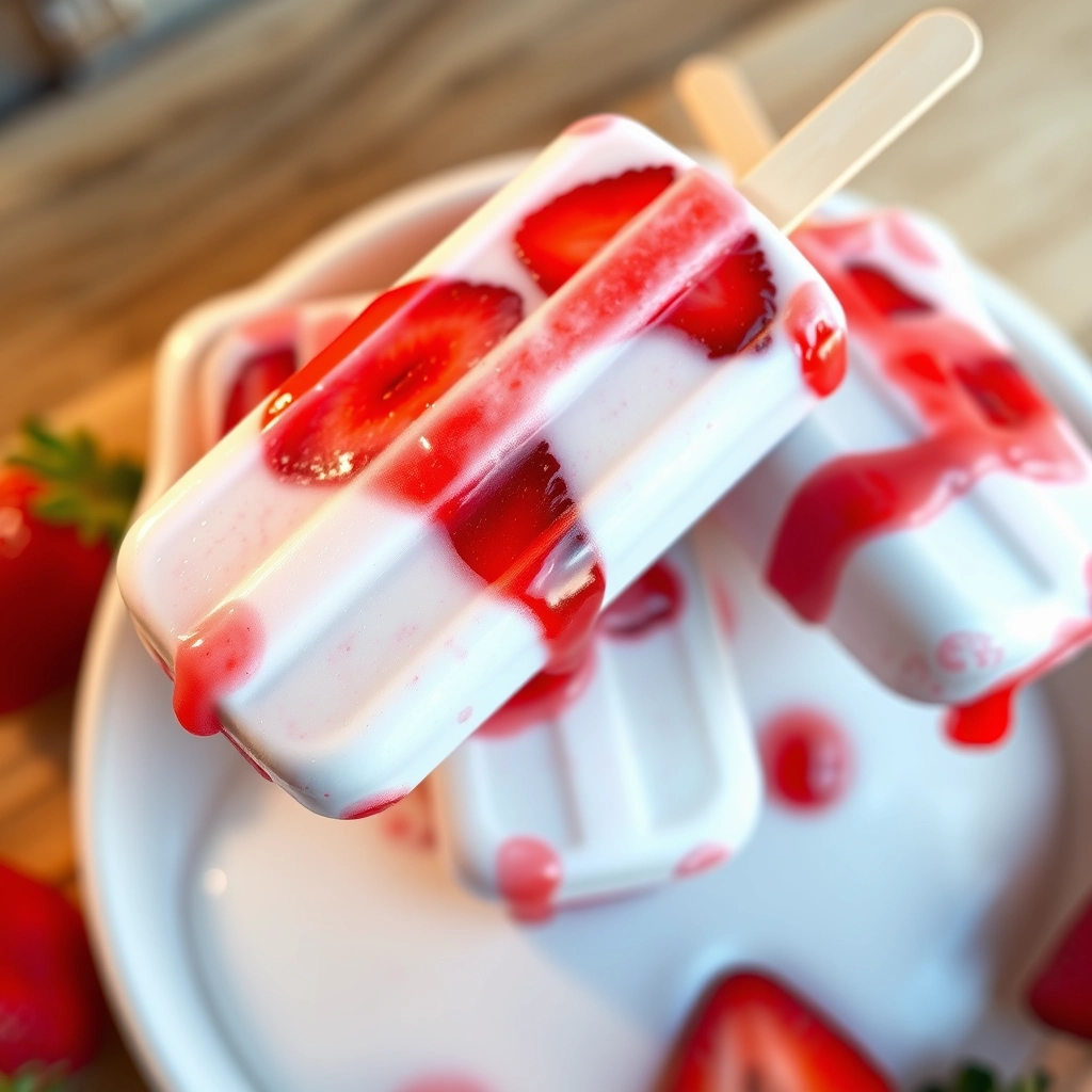 easy-strawberry-yogurt-popsicles-recipe