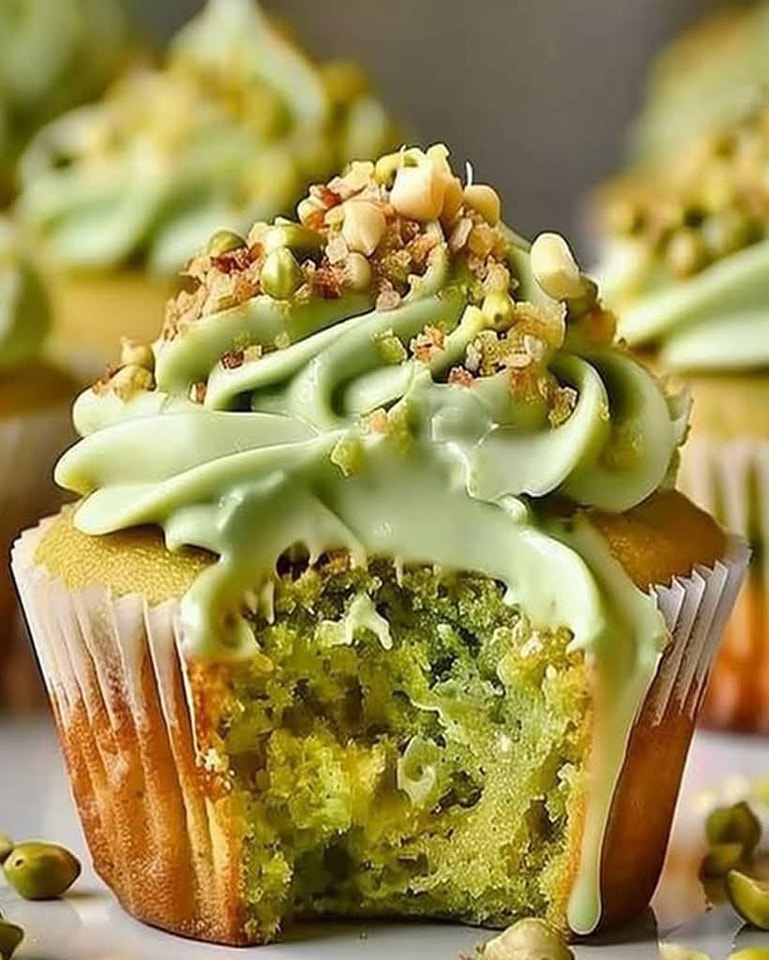 luscious-pistachio-cupcakes-vanilla-frosting