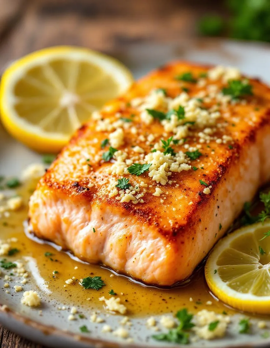 best-garlic-butter-parmesan-salmon