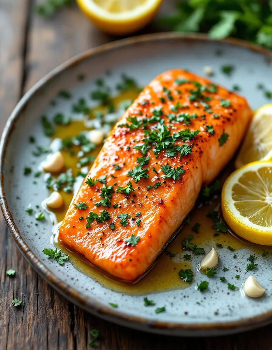 best-marinated-salmon-garlic-herbs