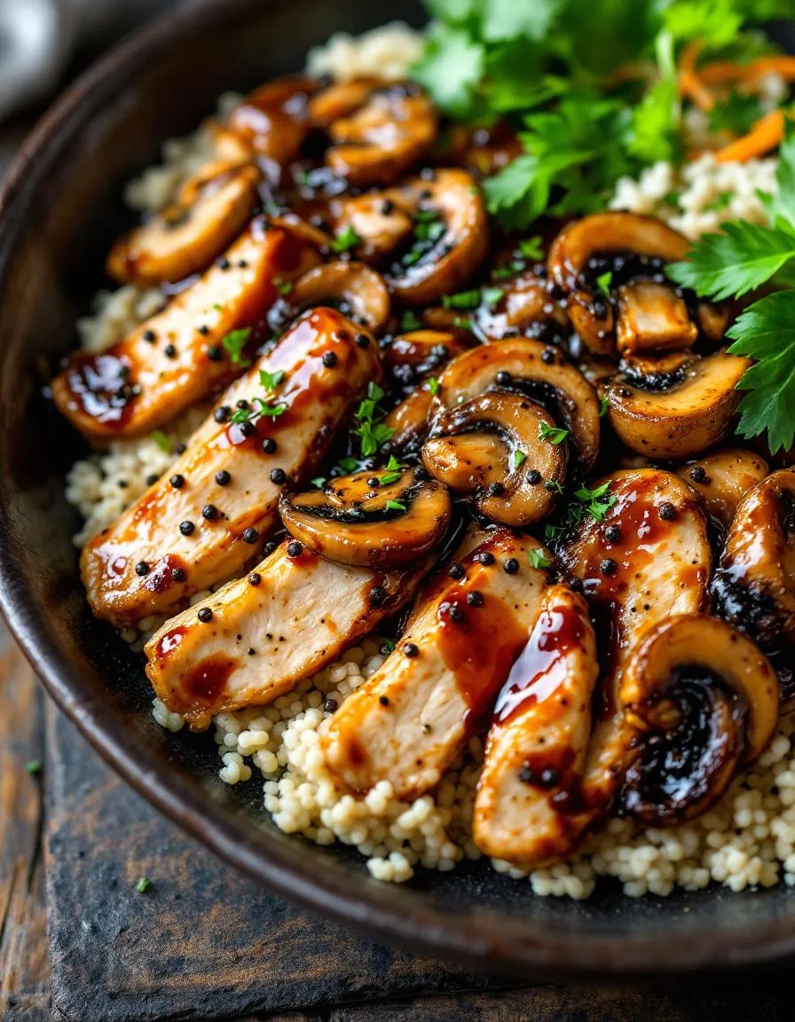 easy-black-pepper-chicken-mushrooms