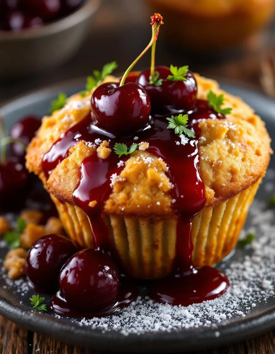 easy-cherry-cobbler-muffins-recipe