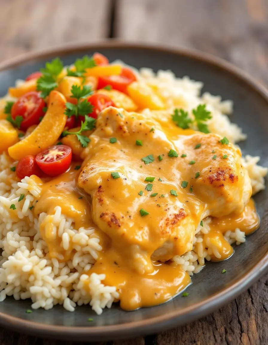 best-creamy-smothered-chicken-rice