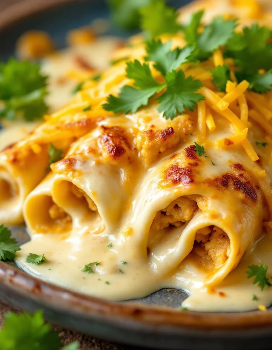 best-creamy-white-chicken-enchiladas