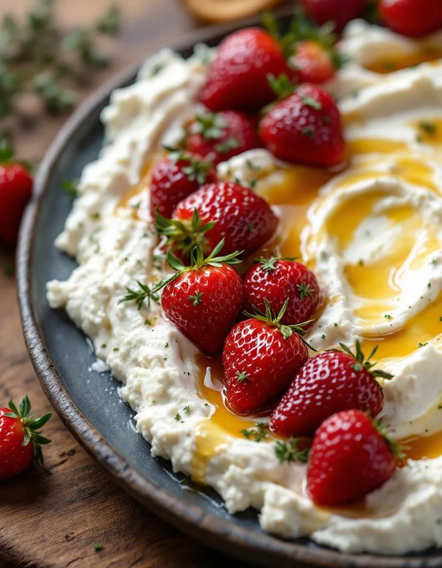 creamy-whipped-feta-dip-strawberries