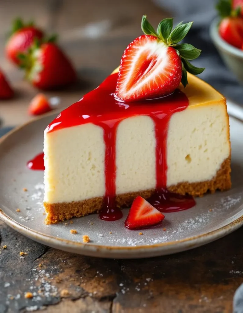 easy-no-bake-strawberry-cheesecake