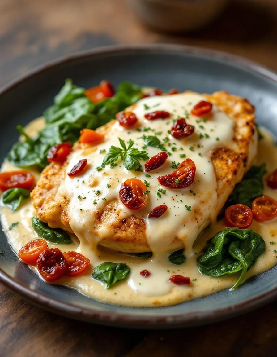 best-creamy-baked-tuscan-chicken