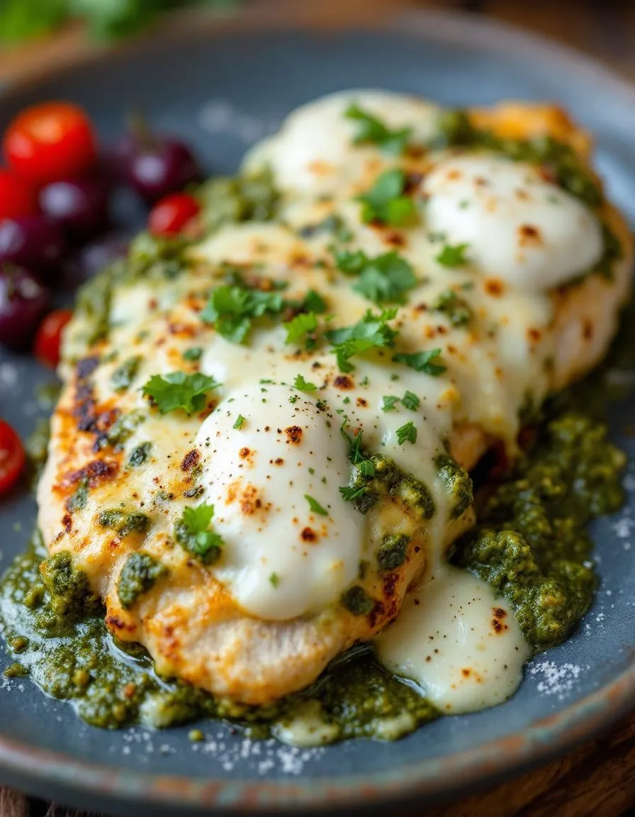 easy-baked-pesto-chicken
