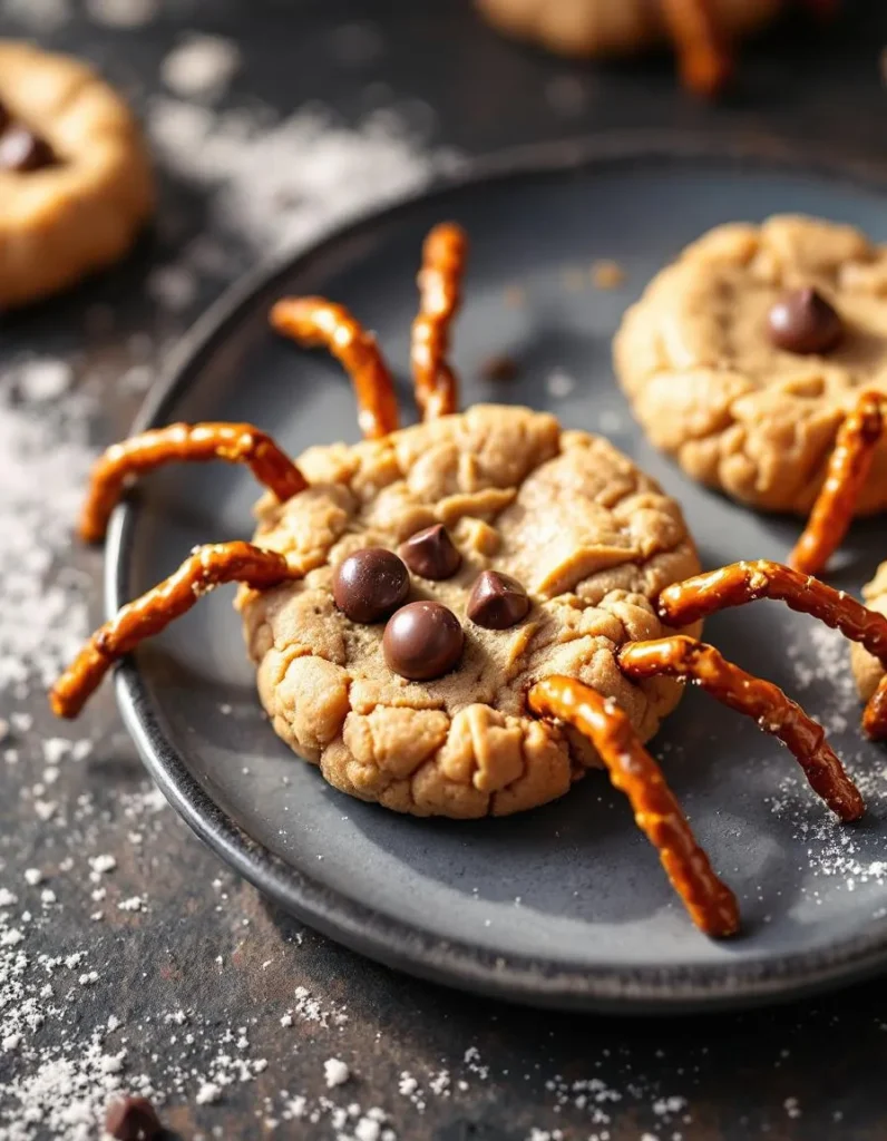 easy-peanut-butter-spider-cookies