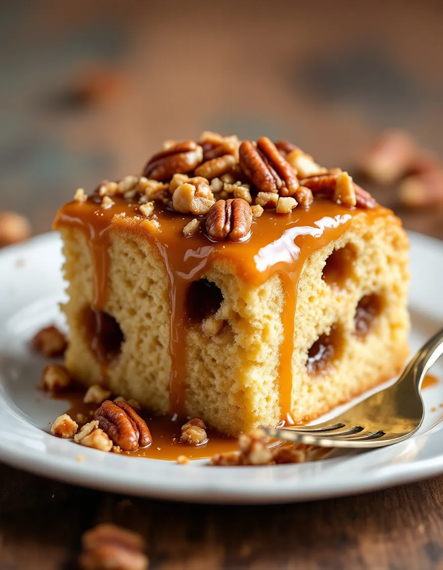 best-butter-pecan-praline-poke-cake