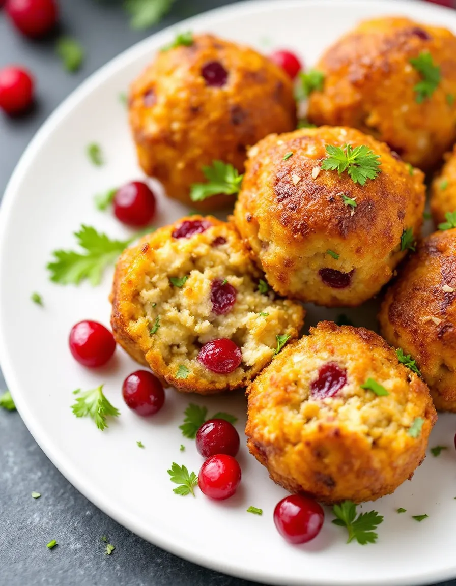 best-cranberry-turkey-stuffing-balls