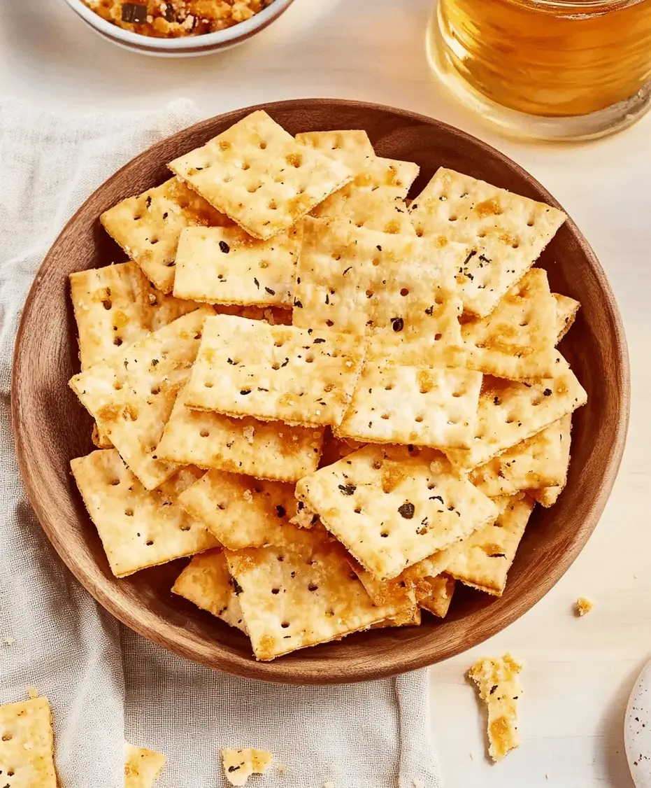 A close-up of Alabama Fire Crackers showing texture and red pepper flakes.