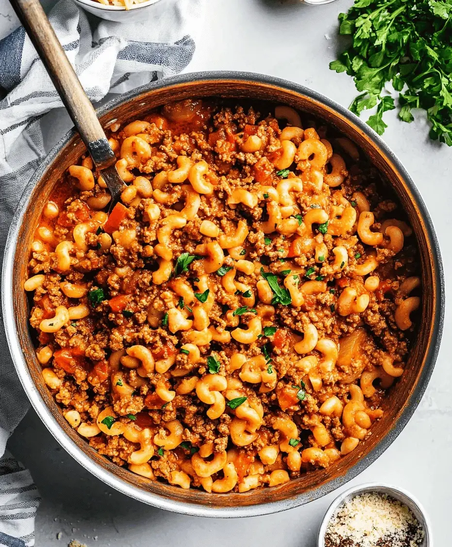 Close-up of Old Fashioned Goulash in a bowl