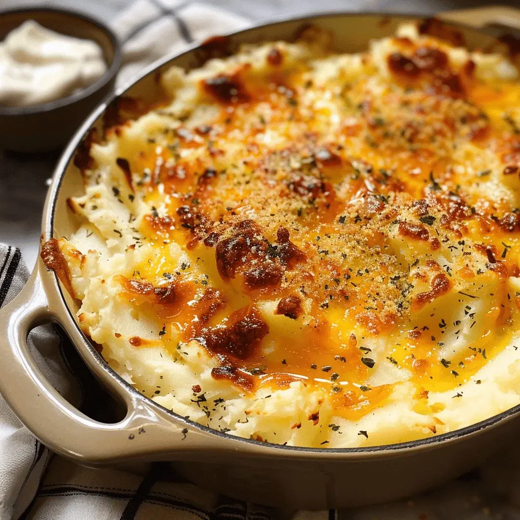 Close-up of a scoop of mashed potato casserole showing the

</p>
</div>
</div></article>
			<div class=