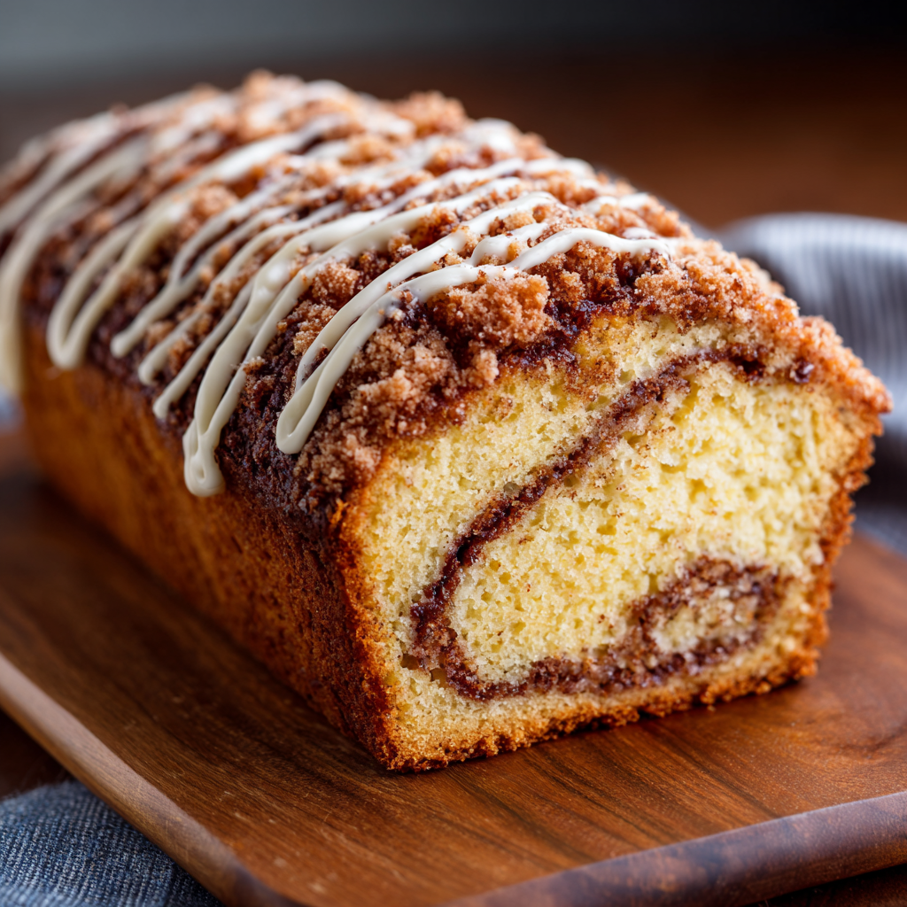 Sour Cream Coffee Cake Loaf